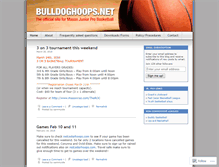 Tablet Screenshot of bulldoghoops.net